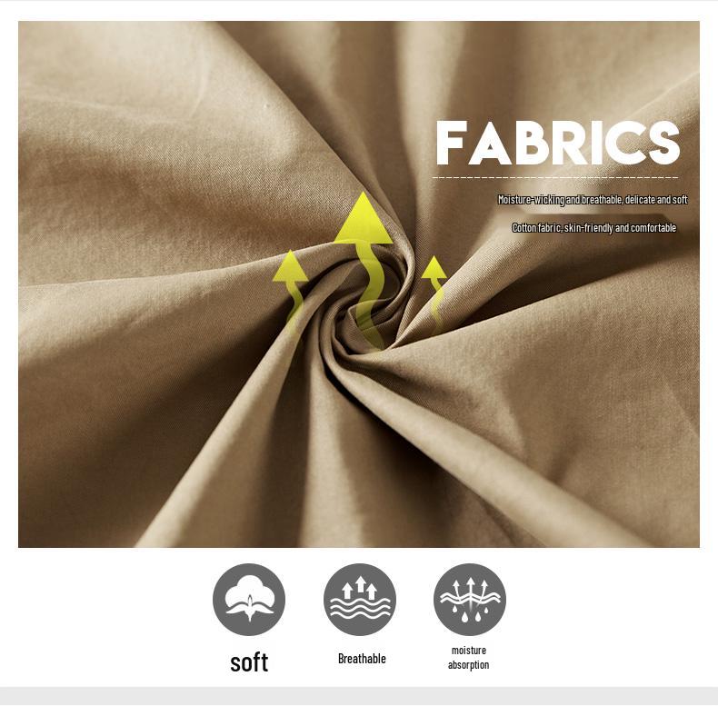 2024 Men's Casual Cotton Military Shirt - Washed, Thin, Loose Short Sleeve