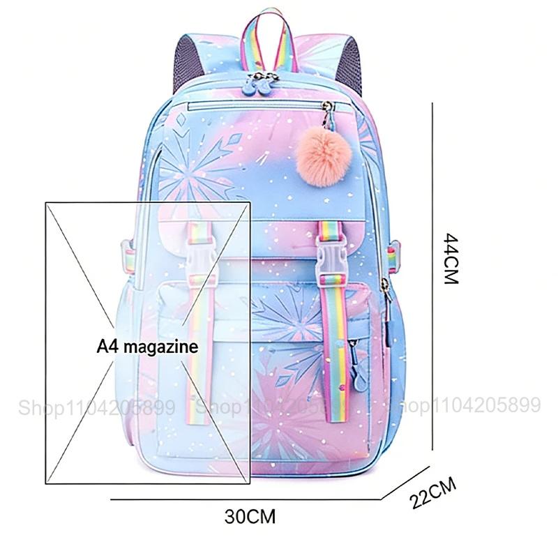 Zaino Boba Axolotl Arcobaleno Carino Cartone Animato Mochi Zaino Scolastico per Ragazze Zaino Giornaliero Casual Grande Leggero Zaino per Libri