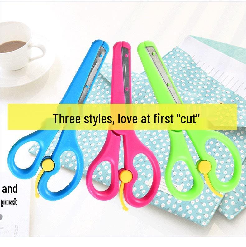 Children s Safe Craft Scissors - Small, Portable, Round-Headed for Kindergarten Art