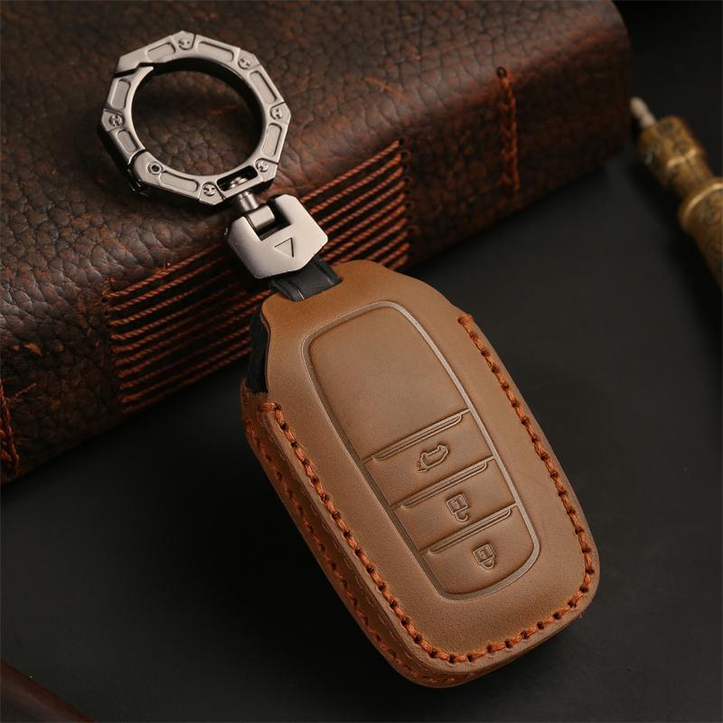 Car Key Case Cover For Toyota Land Cruiser 200 300 Prado Crown TLK 200 Yaris Cross Hilux Innova Fortuner Camry 55 Accessories