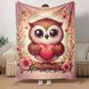 1pc Eagle Printing Lightweight Flannel Blanket, Comfortable and Warm Blanket, for Camping Sofa Bed and Couch Office, In All Seasons