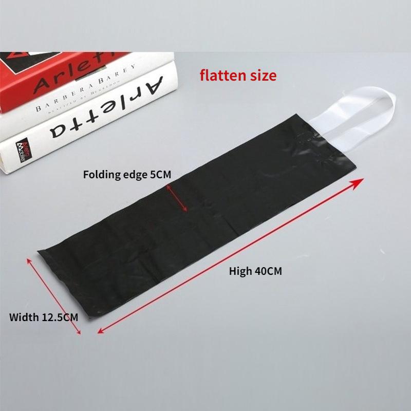 Reusable Red Wine Tote Bag Single Wine Packaging Tote Thickened PE Hotel Universal Pouch Load Bearing and Durable Plastic Bag Black packaging pouch