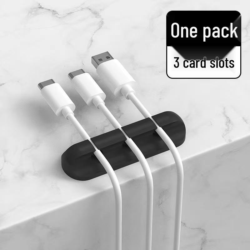 Mobile Phone Cable Organizer - Self-Adhesive Charger Holder & Desktop Management Hub