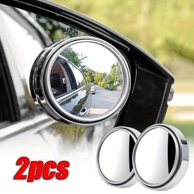 2ks malé kulaté zrcátko Skleněné s vysokým rozlišením namontované v autě Nastavitelné otočné o 360 stupňů Zadní pohled do auta Pomocné couvací zrcátko pro slepý úhel