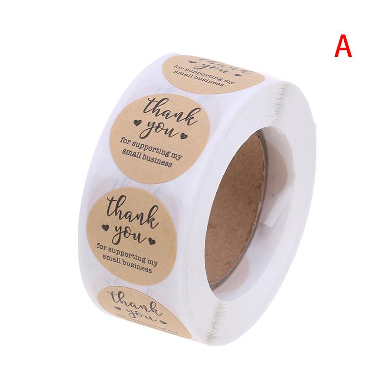 Thank You Stickers Kraft Festival Decorative Stickers Tags Envelope Stickers