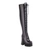 Women's High-heeled Boots, Sexy European and American Style Waterproof Platform Thick-heeled Boots, New Large-size Knee Boots In Autumn and Winter