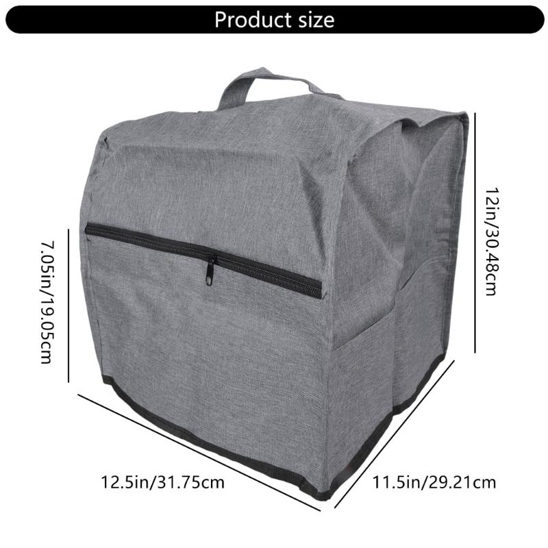 Overlock-Nähmaschine Staubschutzhülle mit oberem Griff und Organizer-Taschen Nähmaschinen-Zubehör für den Hausgebrauch