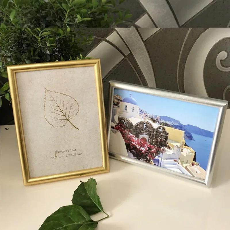 7 Inch European Simple Photo Frame Home Table Decor Retro Wooden Wedding Couple Recommendation Pictures Frames Gift Ornament
