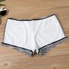 Women's Sexy Slim Fit Solid Color Patchwork Stripes Printed Sling Split Bikini Plus Size Swimsuit (Two Piece)