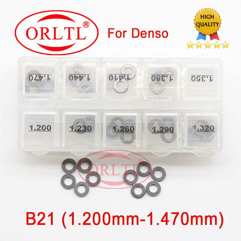 B21 1.50-1.77mm Common Rail Injector Adjustment Washers Shims Repair Kits B21 Auto Diesel Engine Gasket for