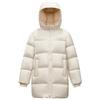 Kids' Hooded Mid-Length Down Jacket