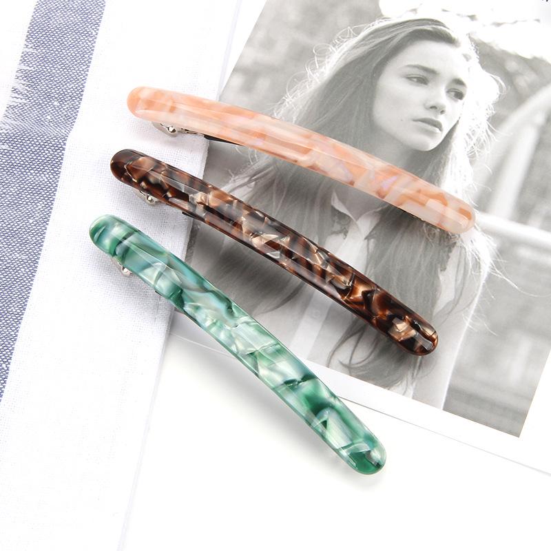 10cm Hair Colorful Clip Vintage Acetate Top Clutch For Trendy Womens Fashion Hair