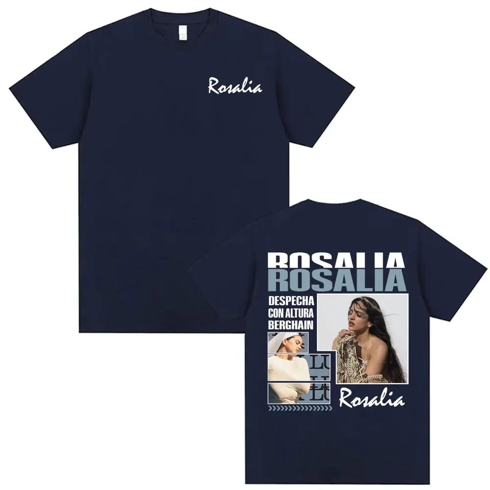 Singer Rosalia LUX New Album Tour Merch Tshirts Unisex Women Clothing Fashion Aesthetic T Shirt High Quality Casual ONeck Tshirt