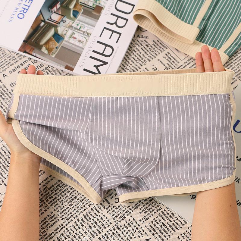 Ανδρικά Μοντέρνα Βαμβακερά Μποξεράκια Υψηλής Ποιότητας με Ρίγες - Άνετα & Αναπνέοντα Μόδα Εσώρουχα