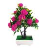Artificial Flower Plant Rose Potted Bonsai Office Garden Desktop Ornament Decor