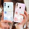 Beautiful Purple Shell For Samsung A73 72 71 A70 56 55 54 A53 52 51 50 42 A35 A34 33 32 31 26 25 24 23 22 30 Glass Phone Case