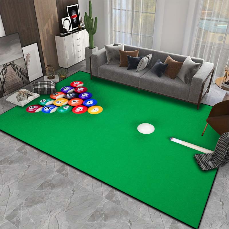 HD Billiards Rug Carpets for Bedroom Living Room Sofa Door Mat Dressing Room Rugs Large Size Machine Washable