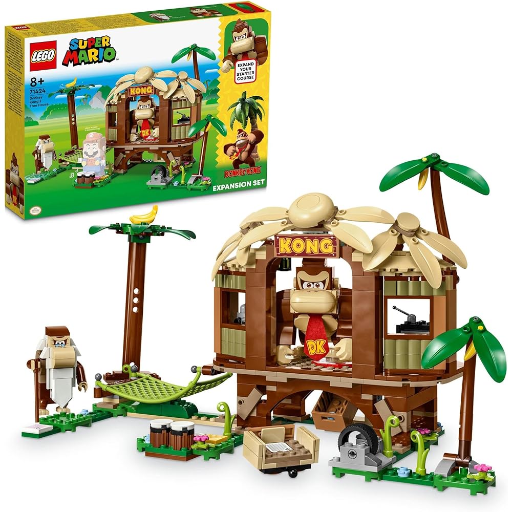 LEGO Super Mario Donkey Kong Treehouse Building Set Toy for Kids Ages 8-10