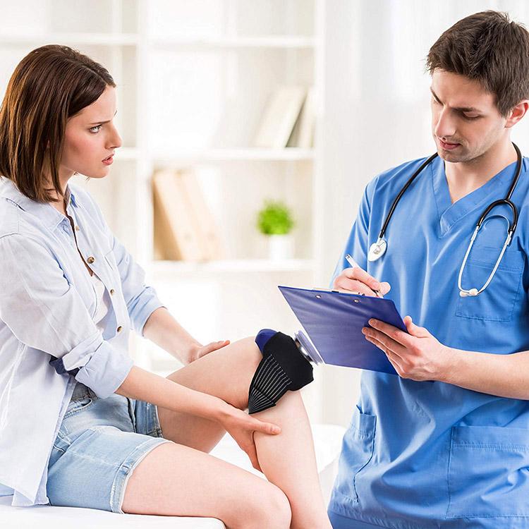 

Бинт с пакетом со льдом с широкой обмоткой для колена, защитный чехол для пакета со льдом (Без пакета со льдом) Колено Здоровье Тела