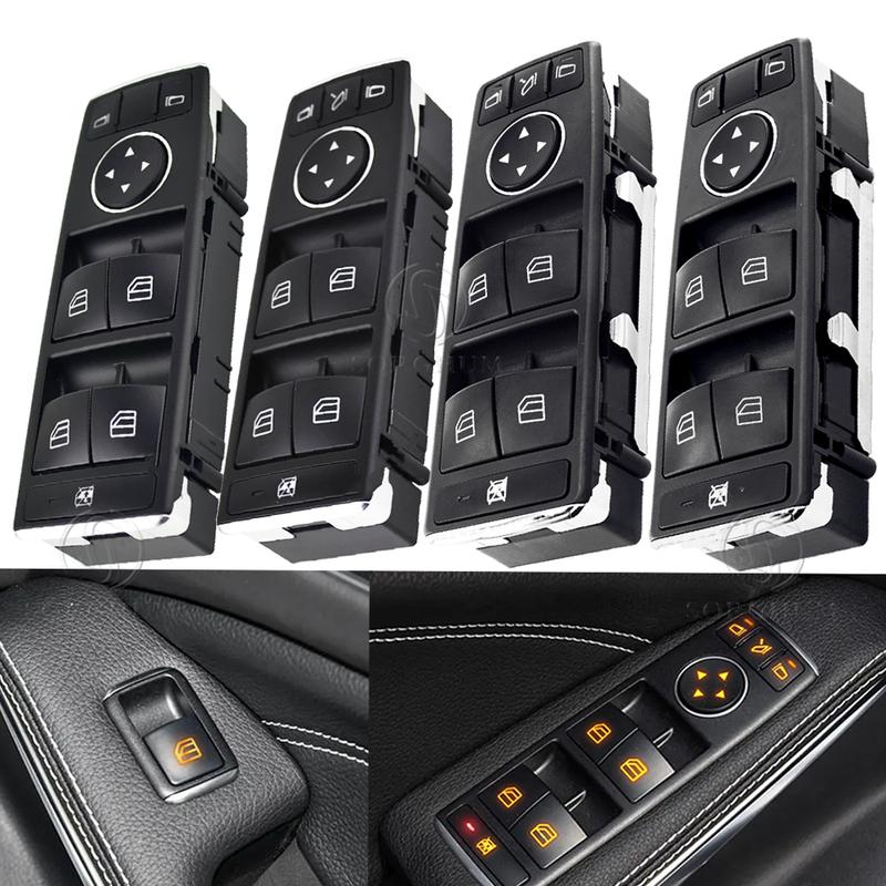 Window Switch For Mercedes Benz W212 W204 W117 W176 W156 X204 A2049055302 A2049055402 Glass Button For Benz C E Class S212 C250