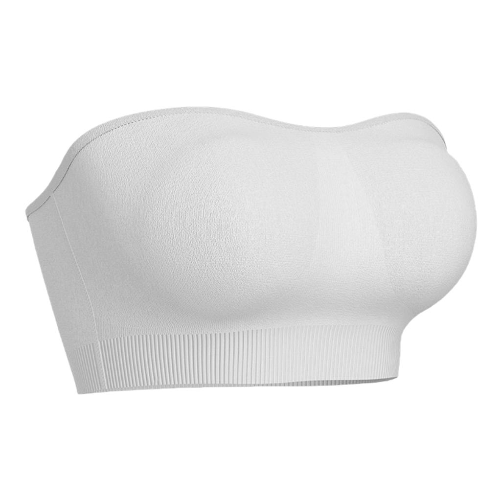 Women's Lingerie Plus Size Bra Gathered Without Steel Rings, Wrapped Around The Chest, Sexy And Seamless Strapless Bra