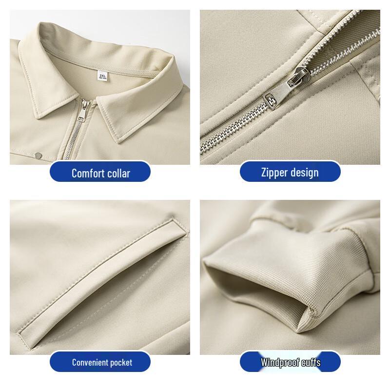 ROMON Men's Business Casual Lapel Jacket