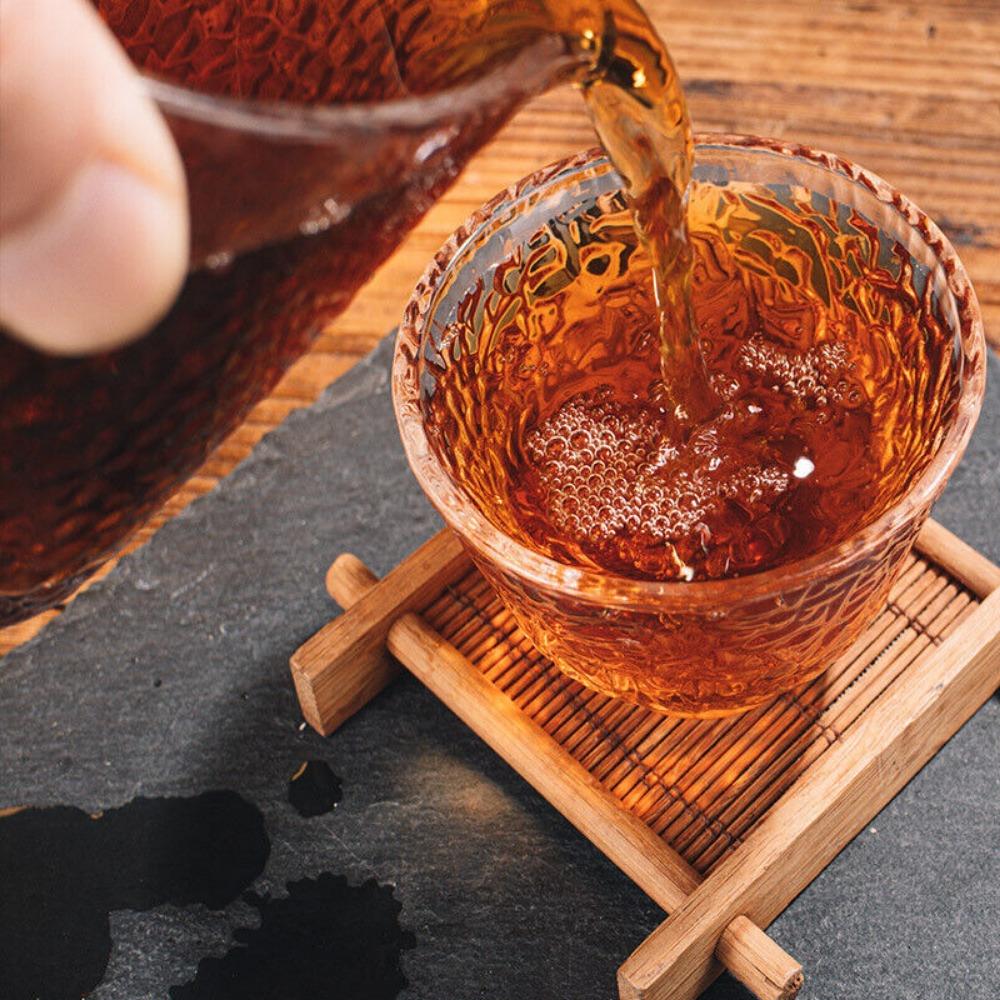 450g Hunan Anhua Black Tea Hand-built Por Brick Tea Golden Flower Black Aged Tea