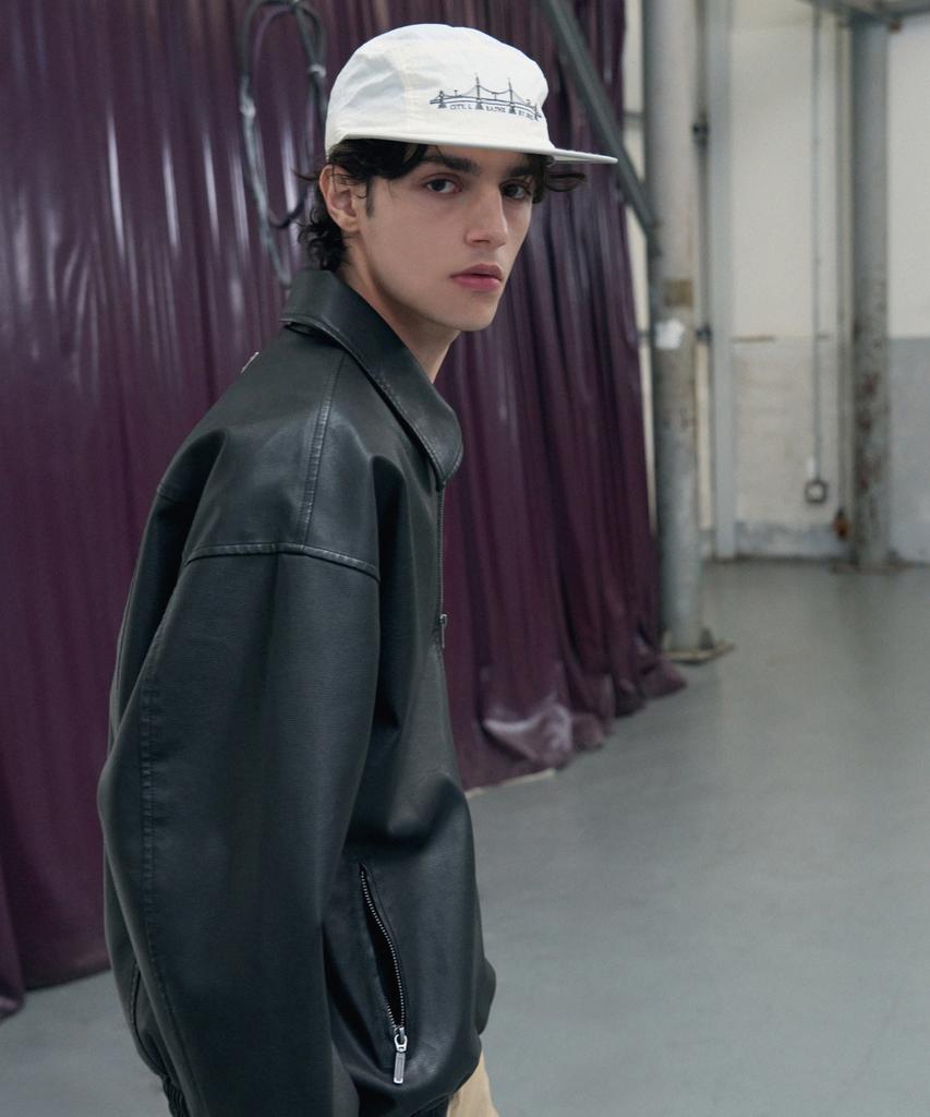 Ledeoli Bridge Artwork Nylon Camp Cap [Ivory]
