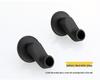 Black Shower Faucet Kit with Adjustable Shower Head and Curved Eccentric Converter