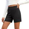 Women's High Waist Stretchy Athletic Shorts with Pockets Summer Workout Running Gym Casual Activewear Bottoms