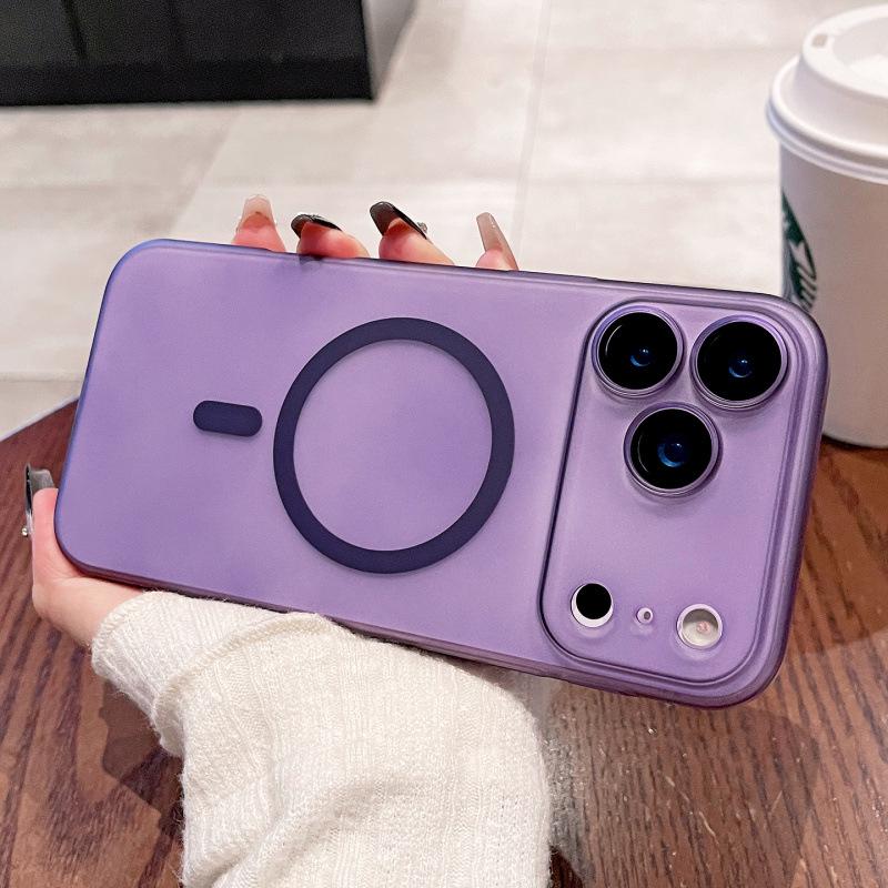 Ice Mist Frosted Ultra-thin Magnetic Mirror Case for iPhone 17 Pro Max & 17 Air