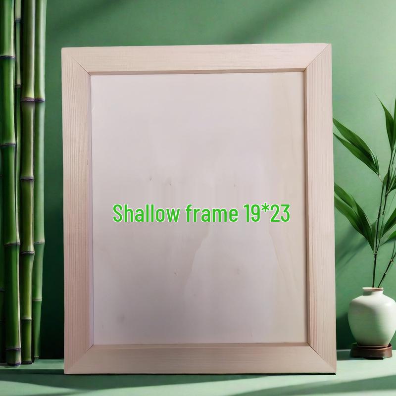 Handmade Solid Wood Clay Picture Frame for Creative Kindergarten DIY Projects