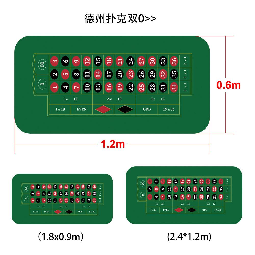 Texas Holdem Large XXL Rubber Nonslip Waterproof Portable Table Pad Poker Mouse Pad Keyboard Office Table Game Players Layout