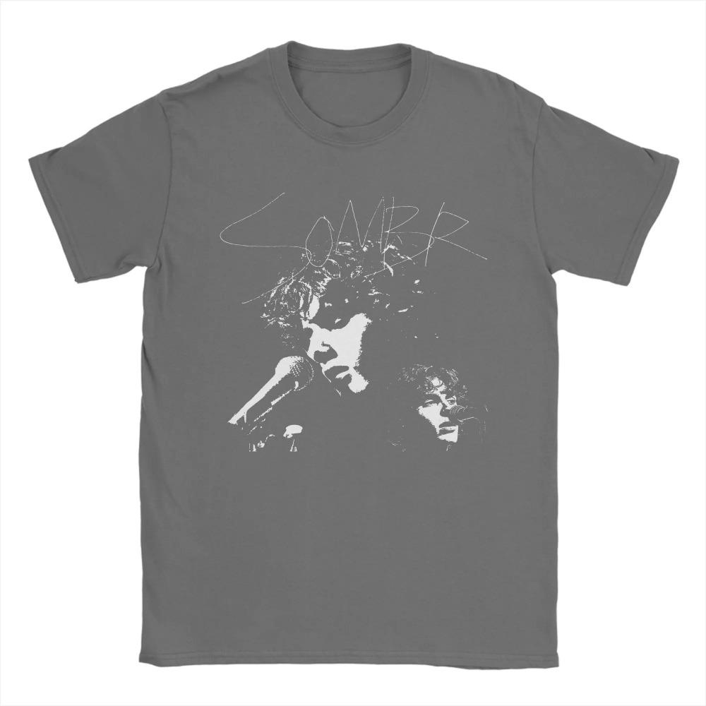 Vintage Sillhouette Style Sombr Singer T-Shirt Men Crewneck  T Shirt  Short Sleeve Tee Shirt Gift Idea Tops