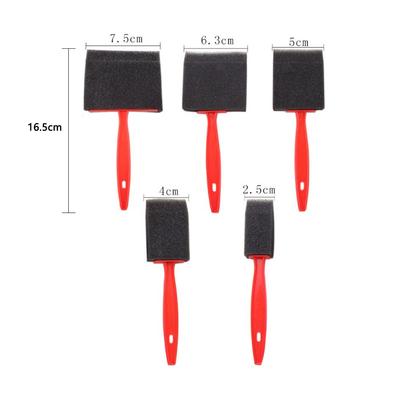 Foam Brushes 5 Piece Set Craft Paint Brush Excellent Water Retention