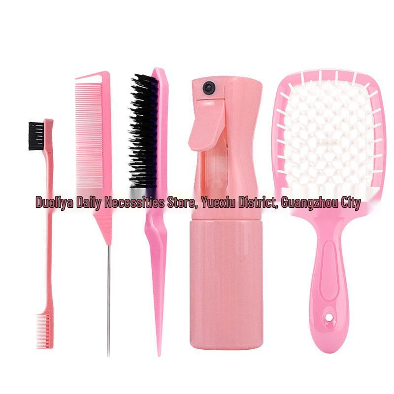 Bestseller Haarstyling-Set: Toupierbürste, Balayage-Kamm, Sprühflasche mit kontinuierlichem Sprühstoß, Werkzeug für Haarverlängerungsnadel