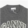 Ganni K2308 523 Graphic Logo Wool VeSt Women S Knit