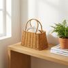 Wicker Style Storage Basket Weave Multipurpose Organizer Bin Durable And Lightweight For Home Office Use