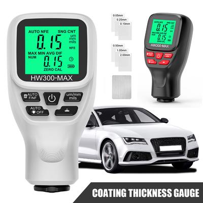 High Precision Car Paint Thickness Tester 0-2000um Coating Thickness Gauge HW300-MAX Car Paint Film Automatic Thickness Gauge