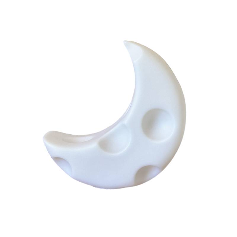 

Moon Cheese Cartoon Night Light Bedroom Bedside Lamp Decoration Ornaments Gift White Small