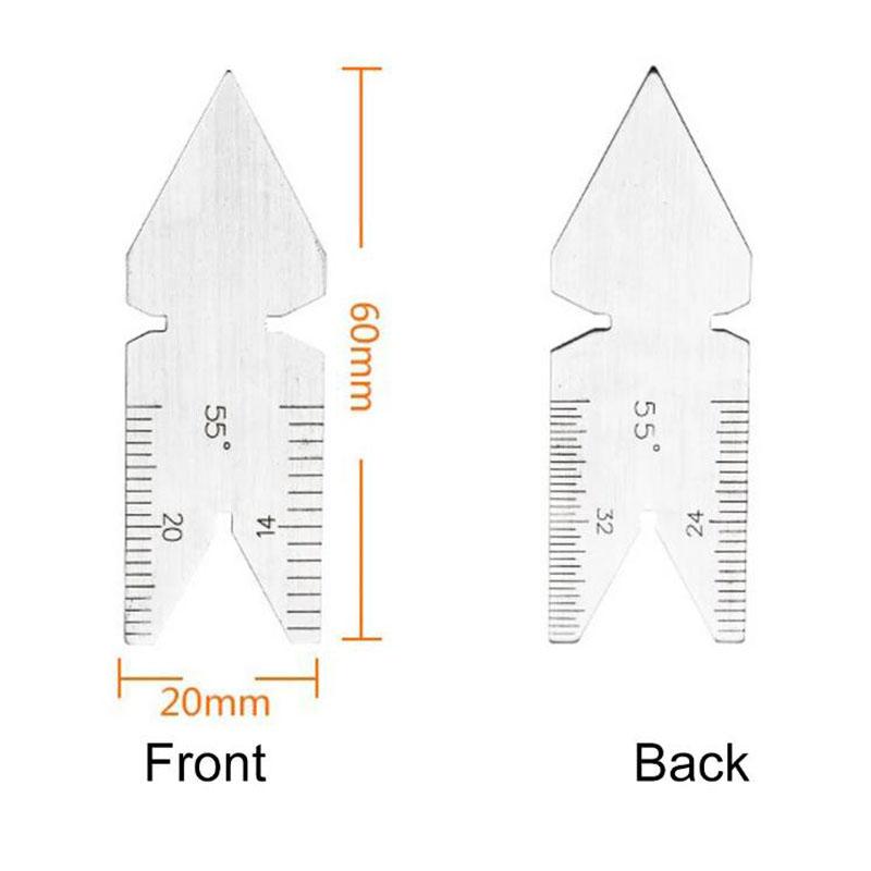 For Measuring Threads Center Gauge 55 Degree Thread Pitch Gauge Gauge External Thread Channel Inch 55 Degree Gauge