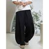 Wassup Retro Heavyweight Drapey Black Wide-Leg Scimitar Pants Unisex American Style Trendy Straight Loose Casual Long Pants