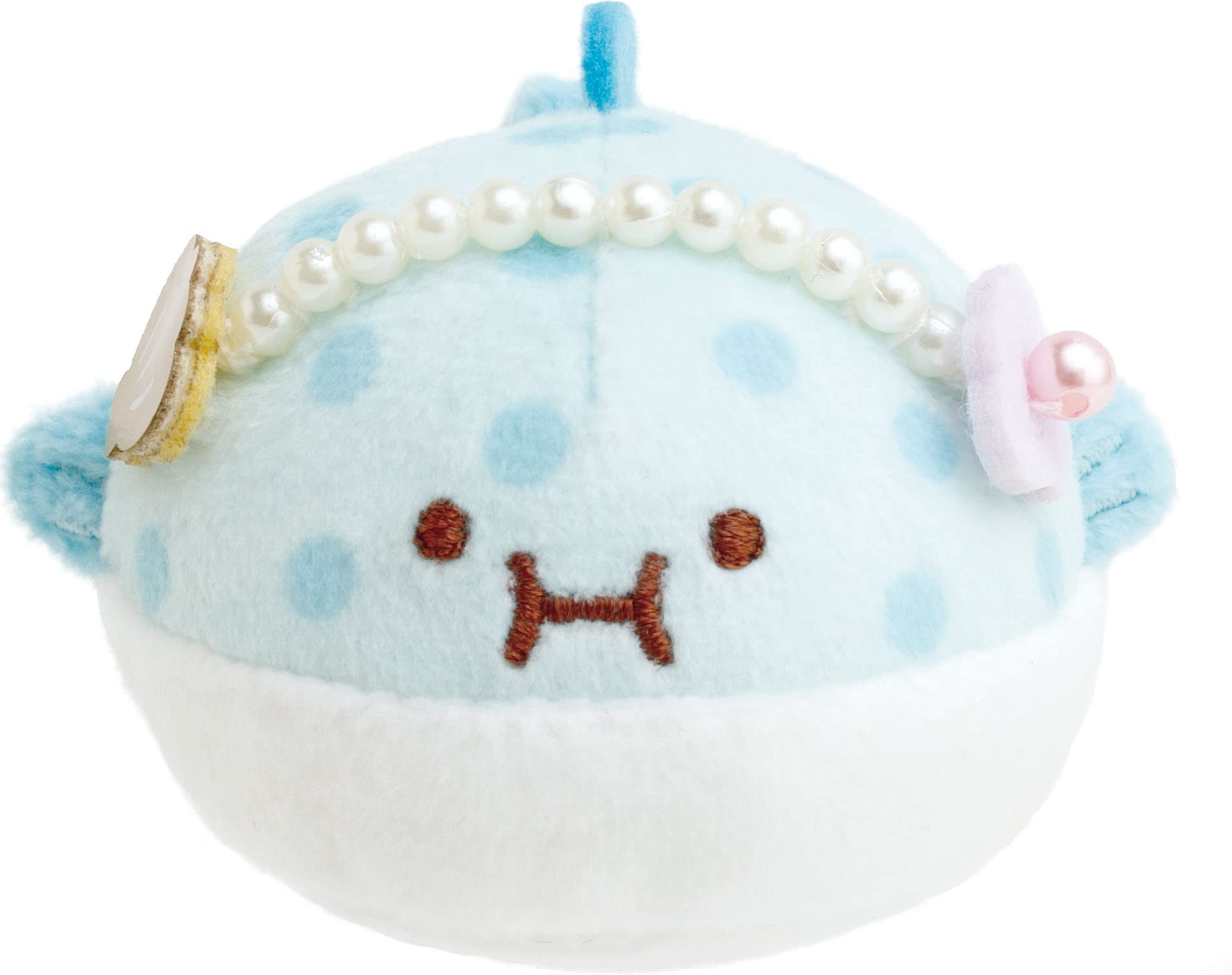Sumikko Gurashi Collection Umikko Lagoon Tenori Plush Toy - Harisenbon (Pufferfish) MF47701