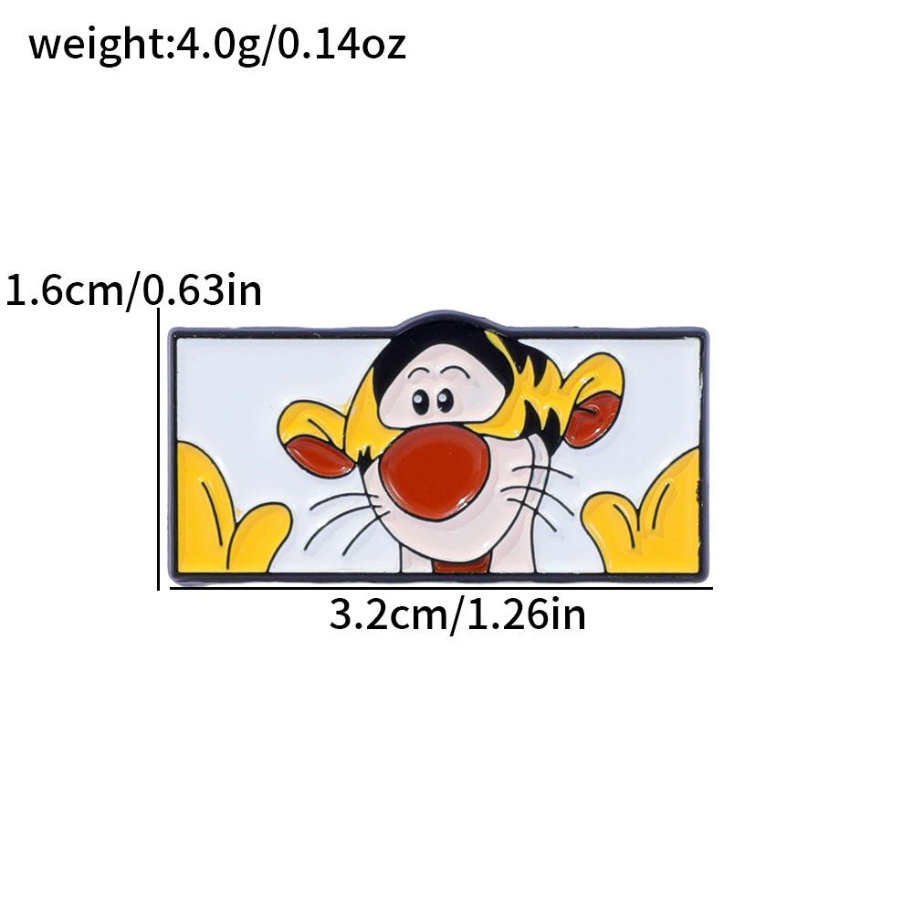 Креативная личность Винни-Пух и Тигра Металлическая брошь Винни-Пух Сплав Брошь