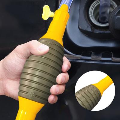 Pompa di trasferimento del carburante manuale portatile con tubo flessibile, pompa a sifone versatile, facile da usare, riutilizzabile, pompa di aspirazione per liquidi