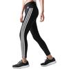 Adidas Striped Slim Fit Logo Sports Long Pants Women Bottoms Black White BS4820