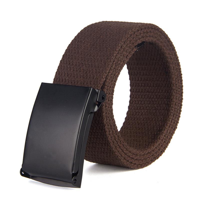 Pant Belt Canvas Belt Solid Color Candy Color Simple Fashion Men's and Women's