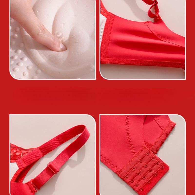 Nová krajková latexová podprsenka Dívčí oblečení Collect Boční prsa Nastavitelná neocelová kroužková podprsenka