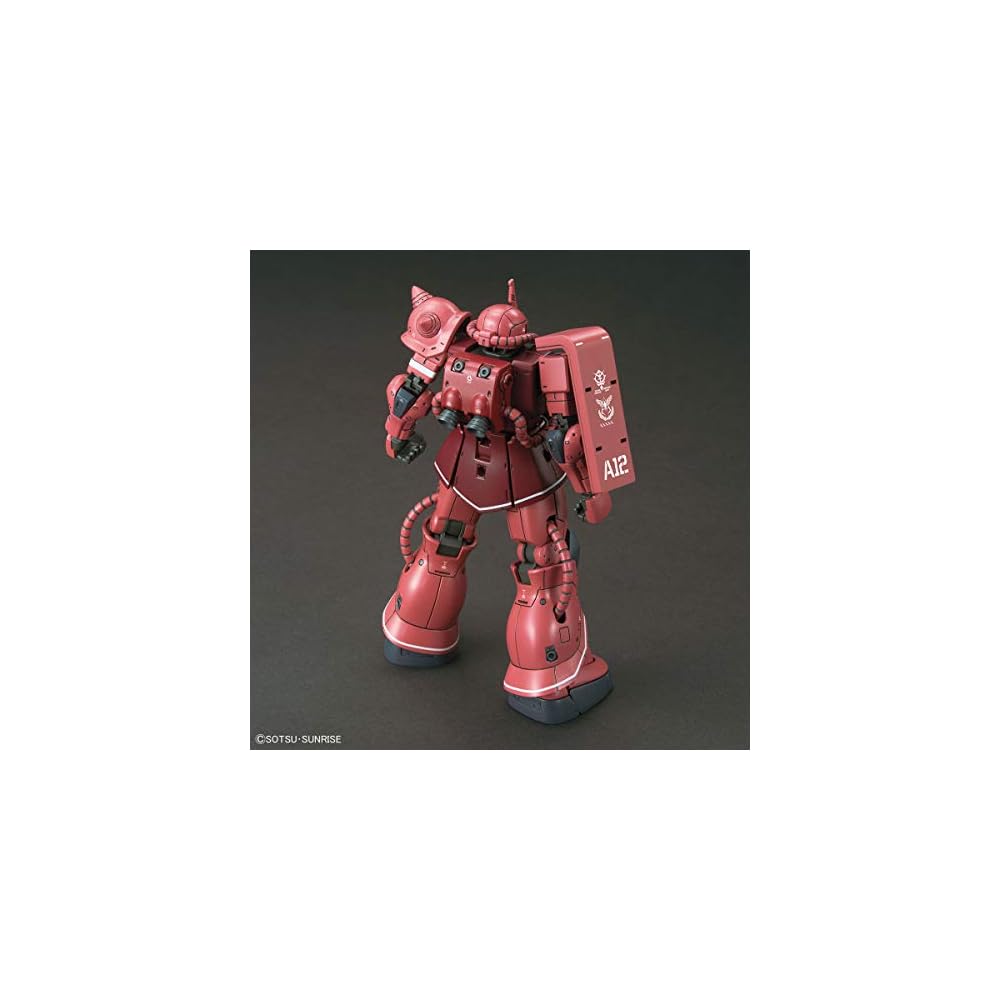 HG Gundam The Origin Char's Zaku II Red Comet Version 1/144 Scale Color-Coded Plastic Model Kit