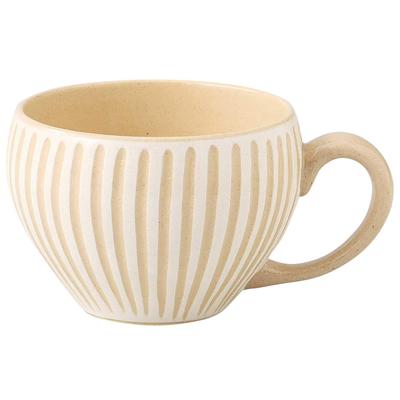 Hasami Ware Rizaemon Kiln Soup Cup 400ml Black Ceramic Brush Shinogi White 398308